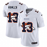Nike Broncos 13 KJ Hamler White Shadow Logo Limited Jersey Yhua,baseball caps,new era cap wholesale,wholesale hats